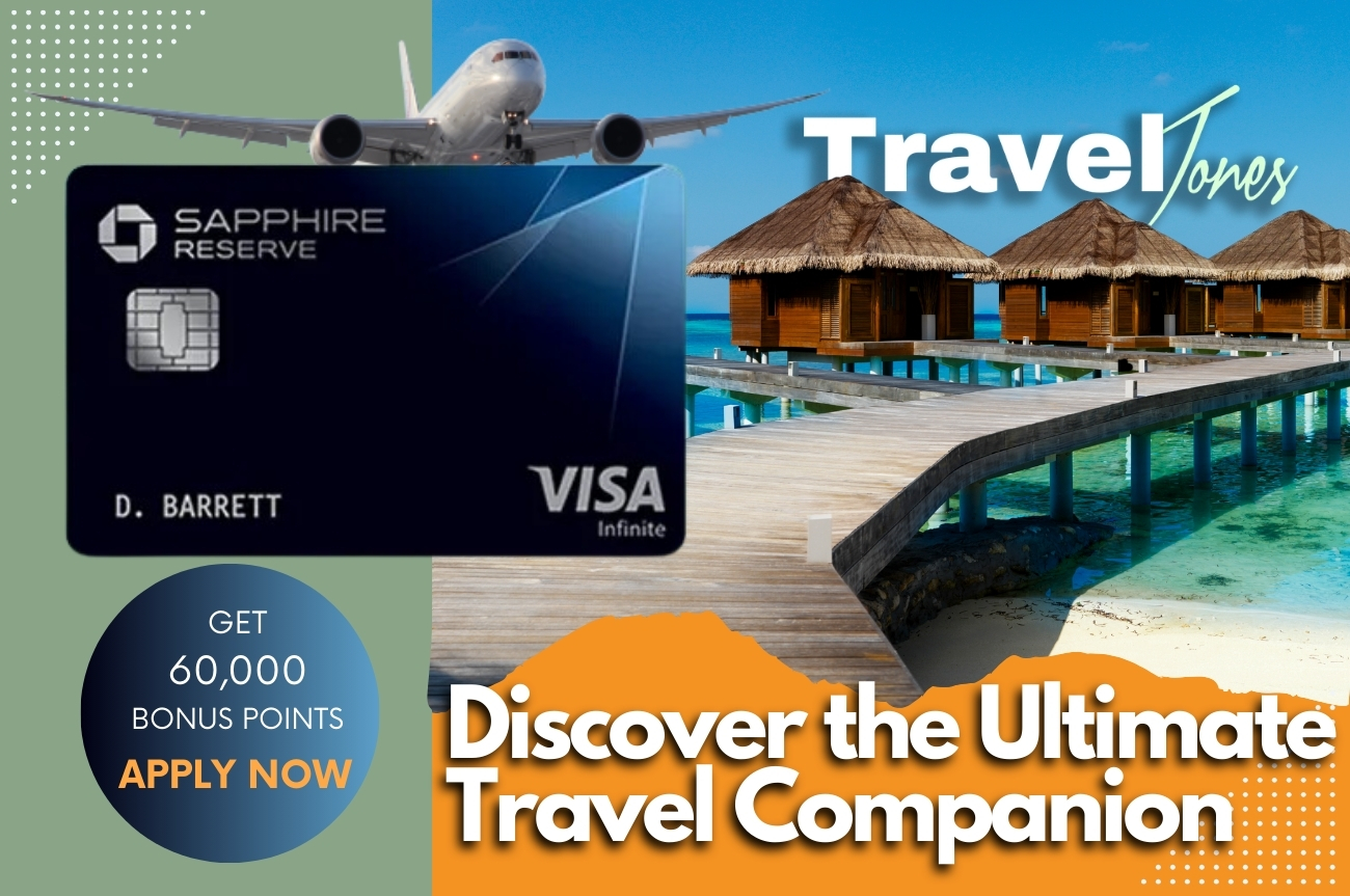 Chase Sapphire Reserve credit card prominently displayed, symbolizing a key travel tool.